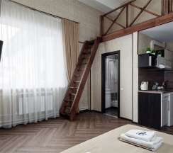Семейный 2х-уровневый с 1 или 2 кроватями в Облака