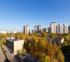 1-комнатные апартаменты студия с 1 двуспальной кроватью #979 в Комфорт Сити на проспекте Вернадского