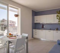 Семейный номер Standard Пентхаус с 2 комнатами с балконом и с видом на море в Residence Sunrise Cesenatico