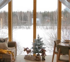 Лодж 1 с бесплатной сауной + Безлимитное посещение ЕлятыПарка в ЕлятыЛодж