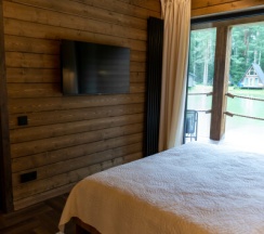 Шале на воде в Конаково. Аэро