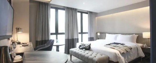 Четырёхместный семейный номер Standard с видом на город в Vince Hotel Pratunam