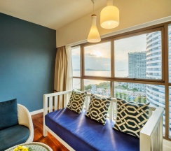 Двухместный номер Palm Wing Deluxe с видом на море 2 отдельные кровати в Jomtien Palm Beach Hotel And Resort