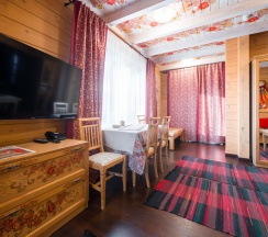 2-комнатный номер комфорт семейный с 1 двуспальной кроватью в Золото Алтая
