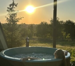 Участок с домиком "Кабачок" А-фрейм категории комфорт в Ланьдиво