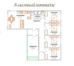 Коттедж на 8 человек в ЛосевоДа