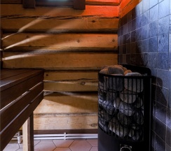 Коттедж с камином и сауной в Yellow Stars Inn