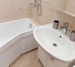 4-местные апартаменты студия с 1 двуспальной кроватью в AntoninaApartments (АнтонинаАпартментс) на улице Крылова
