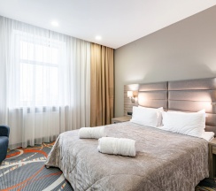 Двухместный номер Комфорт+ (улучшенный) двуспальная кровать в Willing Hotel