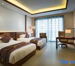 Двухместный номер Deluxe с видом на сад 2 отдельные кровати в Jinghai Hotel & Resort