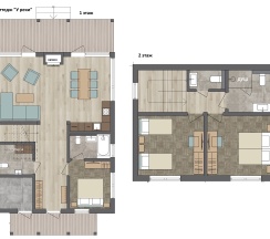 НОВЫЙ коттедж «У реки» в ОхтаПарк