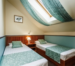 Стандартный двухместный номер,  2 односпальные кровати с традиционными матрасами. в Чеховъ