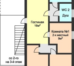 Номер эконом с 2 односпальными кроватями (с пансионом) в Остров Колочный
