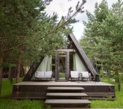 № 14 A-Frame 45m2. (оснащение дома см. Подробнее) в Les holidays