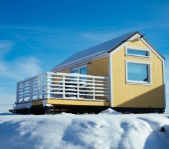 Жёлтый домик на Лисьей Горе в Лисья Гора