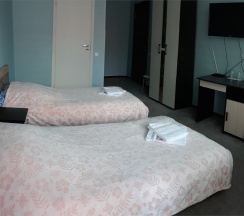 Двухместный номер с двумя одноместными кроватями и балконои в Люксембург