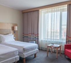 Стандарт с двумя кроватями с видом на город в Cosmos Astrakhan Hotel