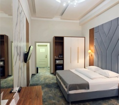 3 этаж I Четырехместный с  двуспальными кроватями в Марис