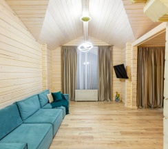 Стильный коттедж 100 кв.м. для 7 человек рядом с Охта парком в Solar House