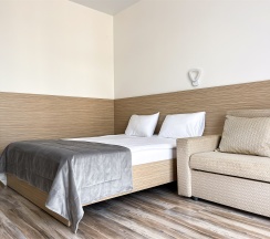 Корпус Андорра Стандарт с Раскладным Двуспальным Диваном в Family Pride Inn Прайд