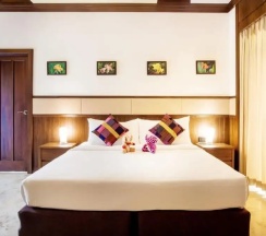 Двухместная семейная вилла двуспальная кровать в Sibsan Resort & Spa Maeteang