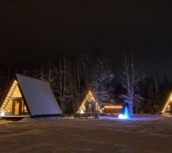 Двухместный коттедж Standard двуспальная кровать в Aframe-Village