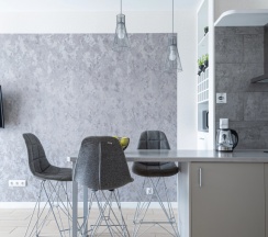 Номер Superior в Квартира на сутки Минск Маяк Метро 3 минуты Бесконтактное заселение Wi-Fi Кухня объединена с жилой зоной Отдельная спальня