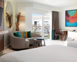 Двухместный полулюкс с видом на сад (2 отдельные кровати) в Отель Hyatt Vivid Playa Del Carmen