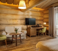 Green Chalet 2 отдельные кровати в Altay Village Teletskoe