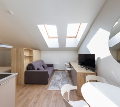 Студия комфорт с Мансардными окнами в Кarl House