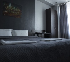 Стандартный номер с двуспальной кроватью и ванной в Kravchenko hotel