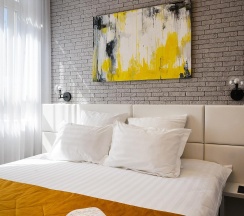 Комната стандарт с 1 двуспальной кроватью в Hotel design style