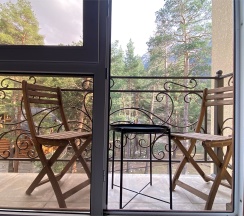 Апартаменты двухкомнатные с камином в Eco village