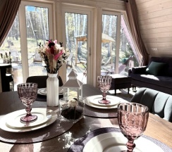 Участок с домиком "Баклажан" А-фрейм категории комфорт в Ланьдиво