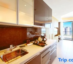 Двухместный номер Deluxe с видом на море (двуспальная кровать) в Oakwood Apartments Sanya