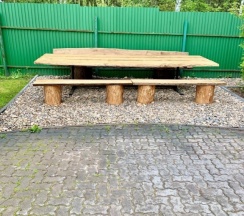 Коттедж с балконом и с красивым видом из окна в Филин дом