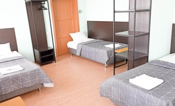 Кровать в 6-местном общем номере в Smart Hotel KDO Челябинск