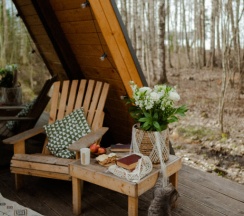 Коттедж Comfort с красивым видом из окна в Deep Lake House