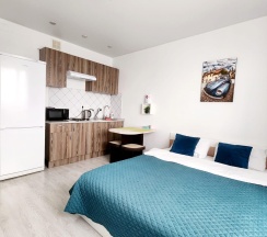 Апартаменты студия Домодедово, Южнодомодедовская улица, 17 в Runway Apartments на улице Южнодомодедовская 17