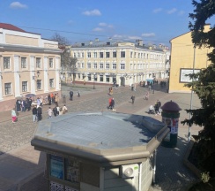 Двухместные апартаменты с видом на город (двуспальная кровать) в Апартаменты Bonne Центр Пешеходный