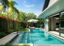 Двухместная вилла Pool Grand Reserve двуспальная кровать в Отель Santiburi Koh Samui