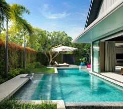 Двухместная вилла Pool Grand Reserve двуспальная кровать в Отель Santiburi Koh Samui