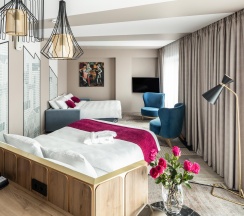 Номер делюкс семейный, вид на город в Mercure