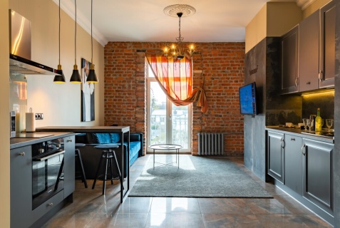 Минск: Апартаменты Апартаменты InterLoft 5 Old Town Free Parking Wi-Fi 100/50 Smart TV