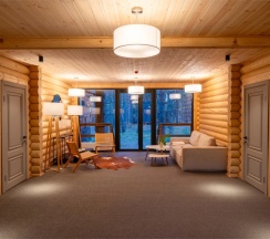Двухместный люкс двуспальная кровать в Skazka Lodge