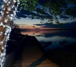 Четырёхместный номер Deluxe с красивым видом из окна в Домики