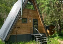 Дом A-frame с квадро-баней в 4 сезона