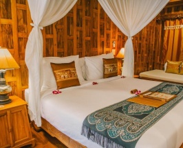 Двухместный люкс Pool Garden View двуспальная кровать в Santhiya Koh Phangan Resort & Spa