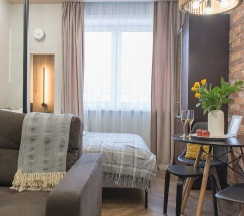 1-комнатные апартаменты студия Хрустальный Лес в Rasko Home