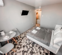 Номер комфорт с двуспальной кроватью и красивым видом в Kravchenko hotel